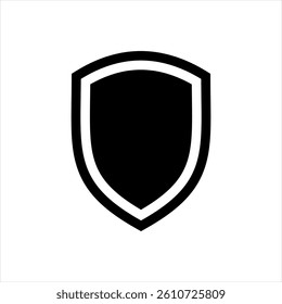 Shield icon or  Protection symbol. Vector
