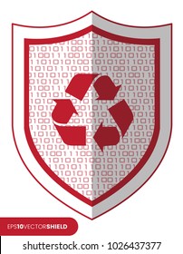 Shield Icon - Recycling