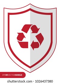 Shield Icon - Recycling