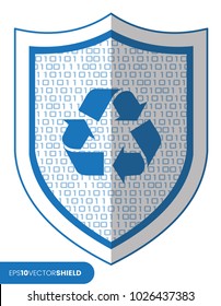 Shield Icon - Recycling