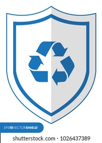 Shield Icon - Recycling