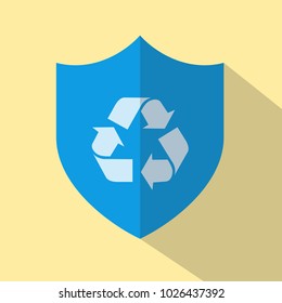 Shield Icon - Recycling