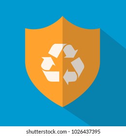 Shield Icon - Recycling