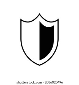 shield icon, royal vector, security illustration