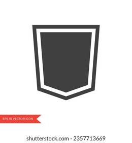 Shield icon. Secure and protection symbol