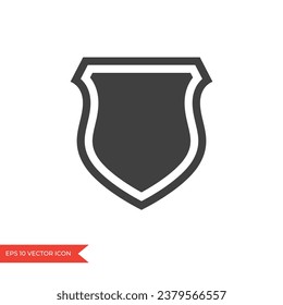 Shield icon. Secure and protection symbol. 