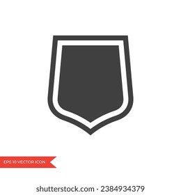 Icono Escudo. Símbolo de seguridad y protección.	
