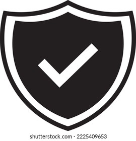 Shield icon, security icon, editable