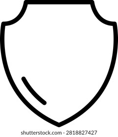 Shield icon. security, protection, defense, safety, privacy. editable stroke line style icon