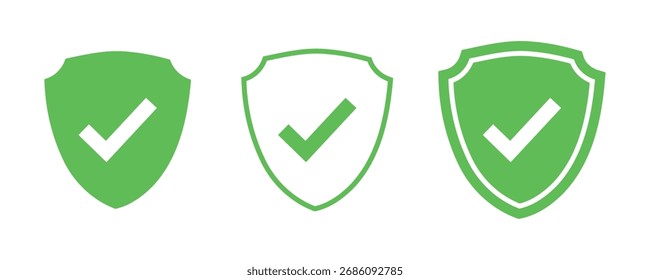 shield icon. Security symbol collection logo vector illustration