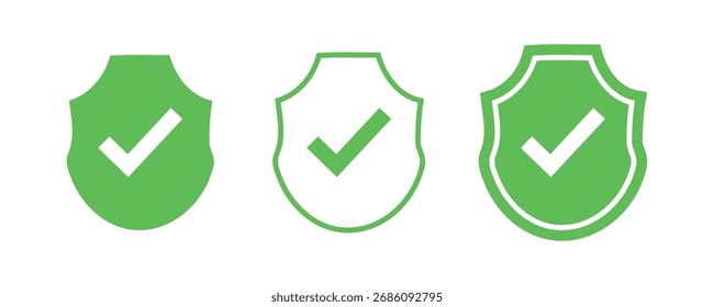icono de escudo. Símbolo de seguridad colección logo Ilustración vectorial