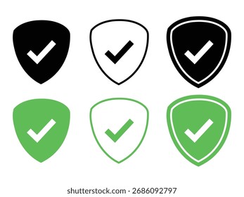 Schild-Symbol. Vektorgrafik der Sammlung von Sicherheitssymbolen