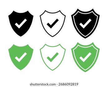 shield icon. Security symbol collection logo vector illustration