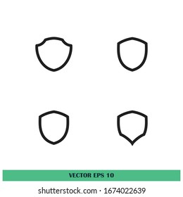 shield icon security symbol design element vector eps 10