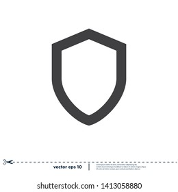 shield icon security symbol logo template