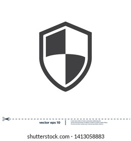 shield icon security symbol logo template