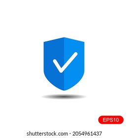 shield icon. Security symbol template for graphic and web design .vector illustration
