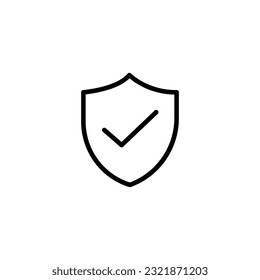 shield icon. Security symbol template for graphic and web design collection logo vector illustration