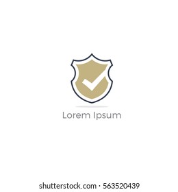 Shield icon, security vector icon design.