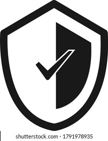 Schildsymbol, Vektorgrafik von Sicherheitssymbol