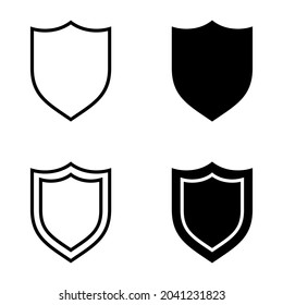 Shield icon set for apps and web sites