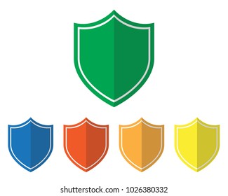 Shield Icon Set - Blank