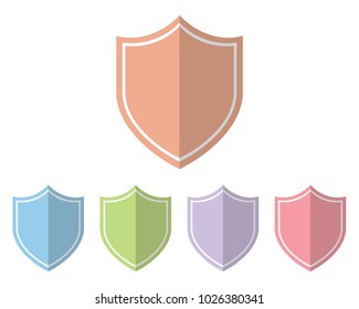 Shield Icon Set - Blank