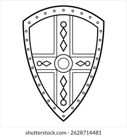 Shield icon set isolated on white background.