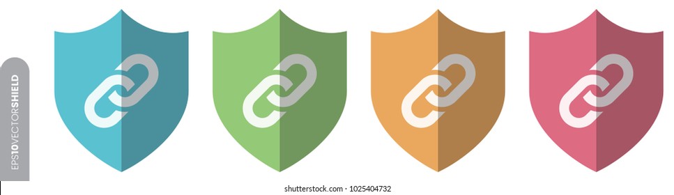 Shield Icon Set - Links