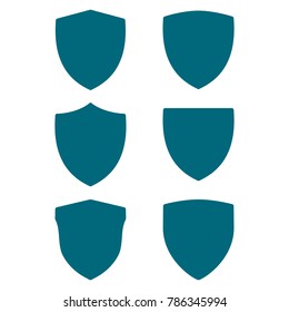 shield icon set, protect guard shield illustration, security icon 
