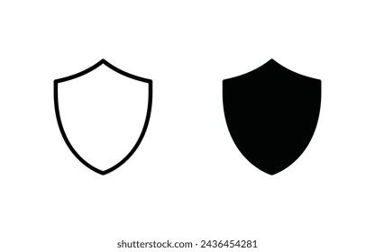 Shield icon set, Protection, Security icon vector illustration 