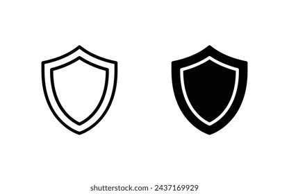 Conjunto de iconos de escudo, Protección, Ilustración vectorial de icono de seguridad 