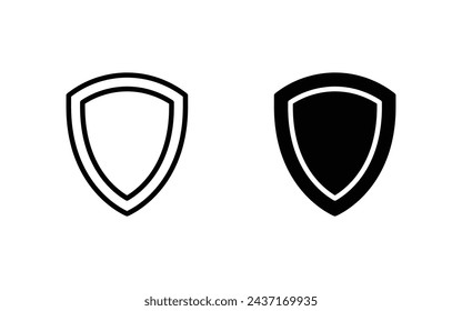 Shield icon set, Protection, Security icon vector illustration 