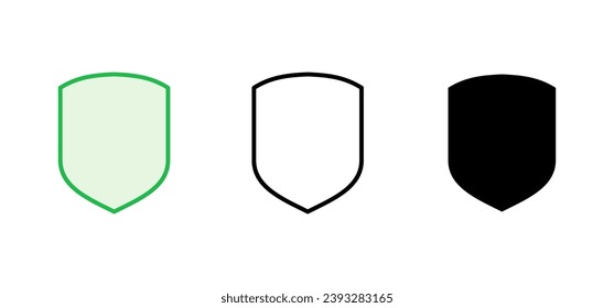 Shield icon set. Protection icon vector. Security vector icon