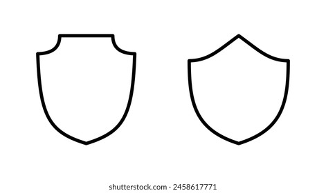 Shield icon set. Protection icon vector. Security vector icon