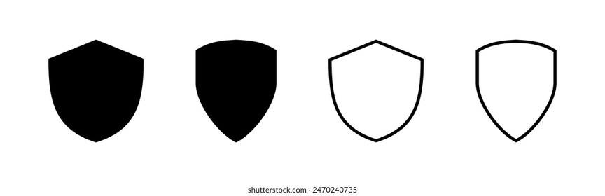 Shield icon set. Protection icon vector. Security vector icon