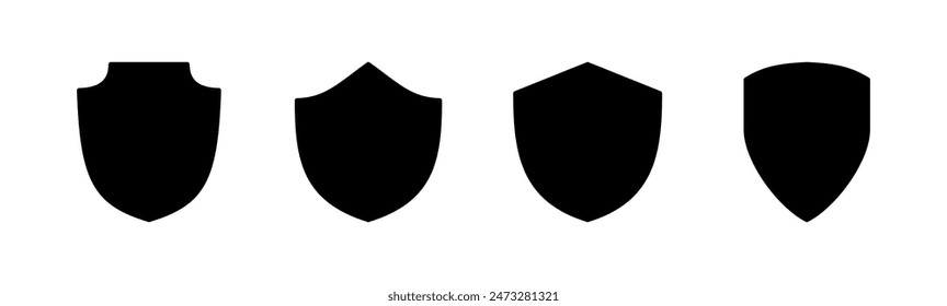 Shield icon set. Protection icon vector. Security vector icon