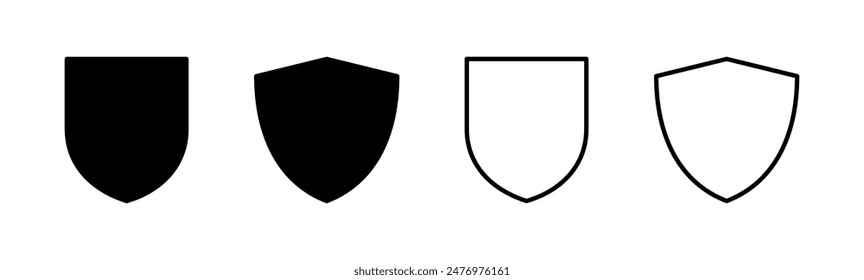 Icono Blindaje activado. Vector de icono de protección. Icono de Vector de seguridad