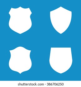 Shield icon set . Vector illustration