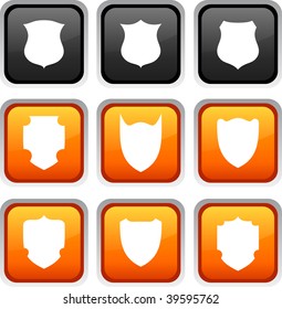 Juego de iconos Escudo. Ilustración vectorial.