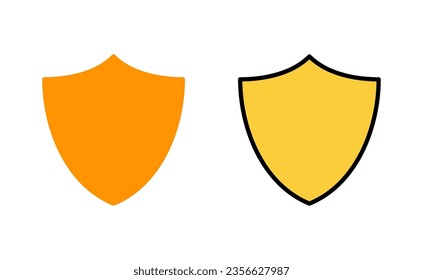 Shield icon set for web and mobile app. Protection icon. Security sign and symbol