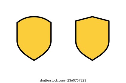 Shield icon set for web and mobile app. Protection icon. Security sign and symbol