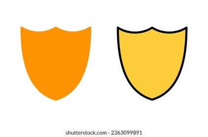 Shield icon set for web and mobile app. Protection icon. Security sign and symbol
