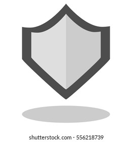 Shield icon with shadow