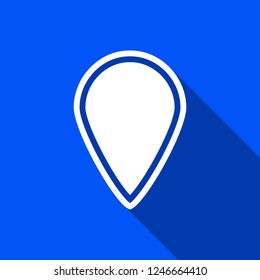 Shield icon with shadow , sign design