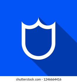 Shield icon with shadow , sign design