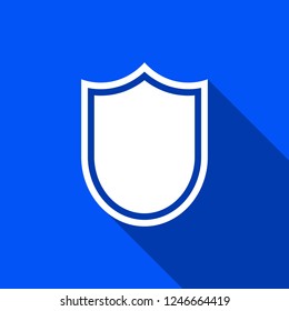 Shield icon with shadow , sign design