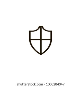 shield icon. sign design