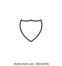 shield icon. sign design