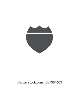 shield icon. sign design